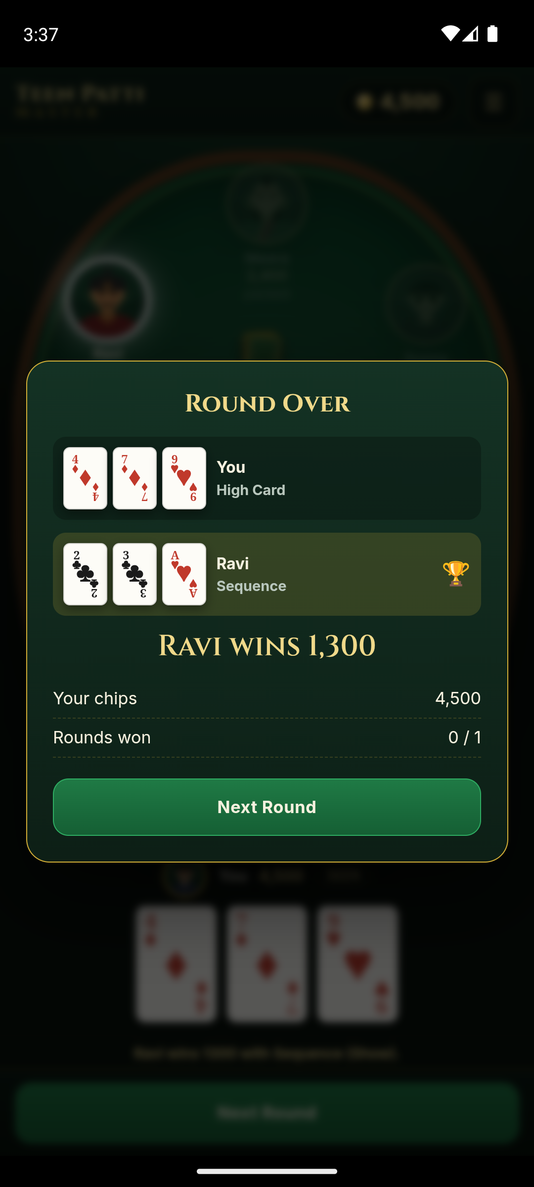 Teen Patti Master gameplay screenshot 4